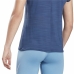 T-shirt à manches courtes femme Reebok Workout Ready Bleu foncé