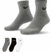 Calzini Sportivi Nike Everyday Lightweight Grigio 3 paia