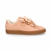 Sportschoenen voor Dames Puma Basket Heart Vrouw Zalm