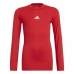 Detský futbalový dres s krátkym rukávom Adidas Techfit Top Červená