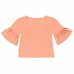 Maglia a Maniche Corte per Bambini Converse  Ruffle  Salmone