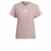 Camiseta de Manga Corta Mujer Adidas Aeroready Made for Training Rosa