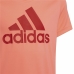 T-Shirt met Korte Mouwen voor kinderen Adidas Designed to Move Zalm