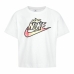 Child's Short Sleeve T-Shirt Nike Knit White