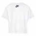 Camisola de Manga Curta Infantil Nike Knit Branco