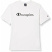 Camiseta de Manga Corta Hombre Champion Crewneck Blanco