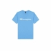 Men’s Short Sleeve T-Shirt Champion Crewneck Blue