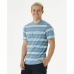 Camiseta Rip Curl Surf Revival Stripe Aguamarina Hombre