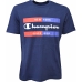 Heren-T-Shirt met Korte Mouwen Champion Crewneck Blauw