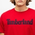 Heren-T-Shirt met Korte Mouwen Timberland Kennebec Linear Rood