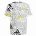 T-Shirt met Korte Mouwen voor kinderen Adidas Brand Love  Wit