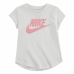 Camiseta de Manga Corta Infantil Nike Futura SS Blanco