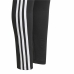 Sport harisnyanadrág gyerekeknek Adidas Design 2 Move 3 Stripes Fekete