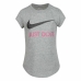 Camiseta de Manga Corta Infantil Nike  Swoosh JDI Gris