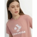 Dames-T-Shirt met Korte Mouwen Converse Seasonal Star Chevron Roze