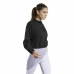 Bluza z kapturem Damska Reebok Sportswear Cropped Czarny