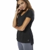 Camiseta de Manga Corta Mujer Reebok Wor Supremium Detail Negro