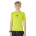 Детски Тениска с къс ръкав Rip Curl Corps S/S Rash Жълт Сърф Ликра