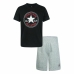 Set Sport pentru Copii Converse Core Tee Negru/Gri