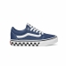 Scarpe da Tennis Casual Bambino Vans Ward YT Checker Sidewall Stv Azzurro