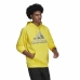 Herenhoodie Adidas  Game and Go Big Logo Geel