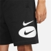 Férfi sport rövidnadrág Nike Swoosh League Fekete