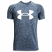 Children’s Short Sleeve T-Shirt Under Armour Tech Twist SS Blue Indigo