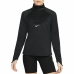 Camicia a Maniche Lunghe Donna Nike Dri-FIT Element Running Nero