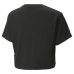 Camiseta de Manga Corta Infantil Puma Logo Cropped  Negro