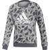 Sweatshirt zonder Capuchon voor Meisjes Adidas ID Crew Grijs Lichtgrijs