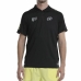 Tricou Polo cu Mânecă Scurtă Bărbați Bullpadel Liceo Padel Negru