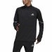 Muška Majica bez Kapuljače Adidas Fast 1/2 Zip Crna