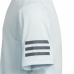 Maglia a Maniche Corte per Bambini Adidas Club Tennis 3 bandas Bianco