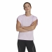 Dames-T-Shirt met Korte Mouwen Adidas  trainning Floral  Lila