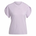 Dames-T-Shirt met Korte Mouwen Adidas  trainning Floral  Lila