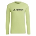 Camisa de Manga Larga Hombre Adidas Terrex Primeblue Trail Verde limón