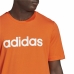 Heren-T-Shirt met Korte Mouwen Adidas  Essentials Embroidered Linear Oranje