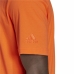 Heren-T-Shirt met Korte Mouwen Adidas  Essentials Embroidered Linear Oranje