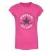 Camisola de Manga Curta Infantil Converse Timeless  Cor de Rosa