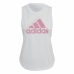 Ženska Majca brez Rokavov Adidas AEROREADY Racerback  Bela