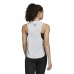 Tricou de Damă fără Mâneci Adidas AEROREADY Racerback  Alb