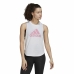 Dames Mouwloos T-shirt Adidas AEROREADY Racerback  Wit