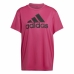 Dames-T-Shirt met Korte Mouwen Adidas Boyfriend Sport Donkerroze