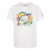 T-Shirt met Korte Mouwen voor kinderen Nike Sport Splash  Wit