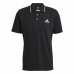 Moška Polo Majica s Kratkimi Rokavi Adidas Aeroready essentials Črna