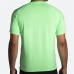 Camisola de Manga Curta Homem Brooks  Atmosphere 2.0  Verde limão