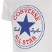 Camisola de Manga Curta Infantil Converse  Core Chuck Taylor Patch  Azul