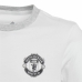 Camiseta de Fútbol de Manga Corta para Niños Adidas  Manchester United Blanco