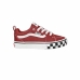 Buty sportowe Casual Dziecięce Vans Filmore Check Bumper Dark Ciemnoczerwony