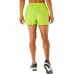 Pantalones Cortos Deportivos para Hombre Asics Core Split Verde limón